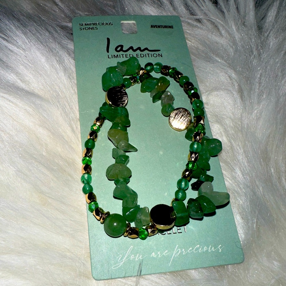 🆕 “I AM”- Aventurine [Limited Edition] SemiPrecious Stones Bracelet 💚